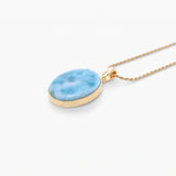 Larimar Gold Vermeil Pendant Callie