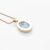 Larimar Gold Vermeil Pendant Callie