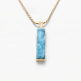 Larimar Gold Vermeil Pendant Cecilia