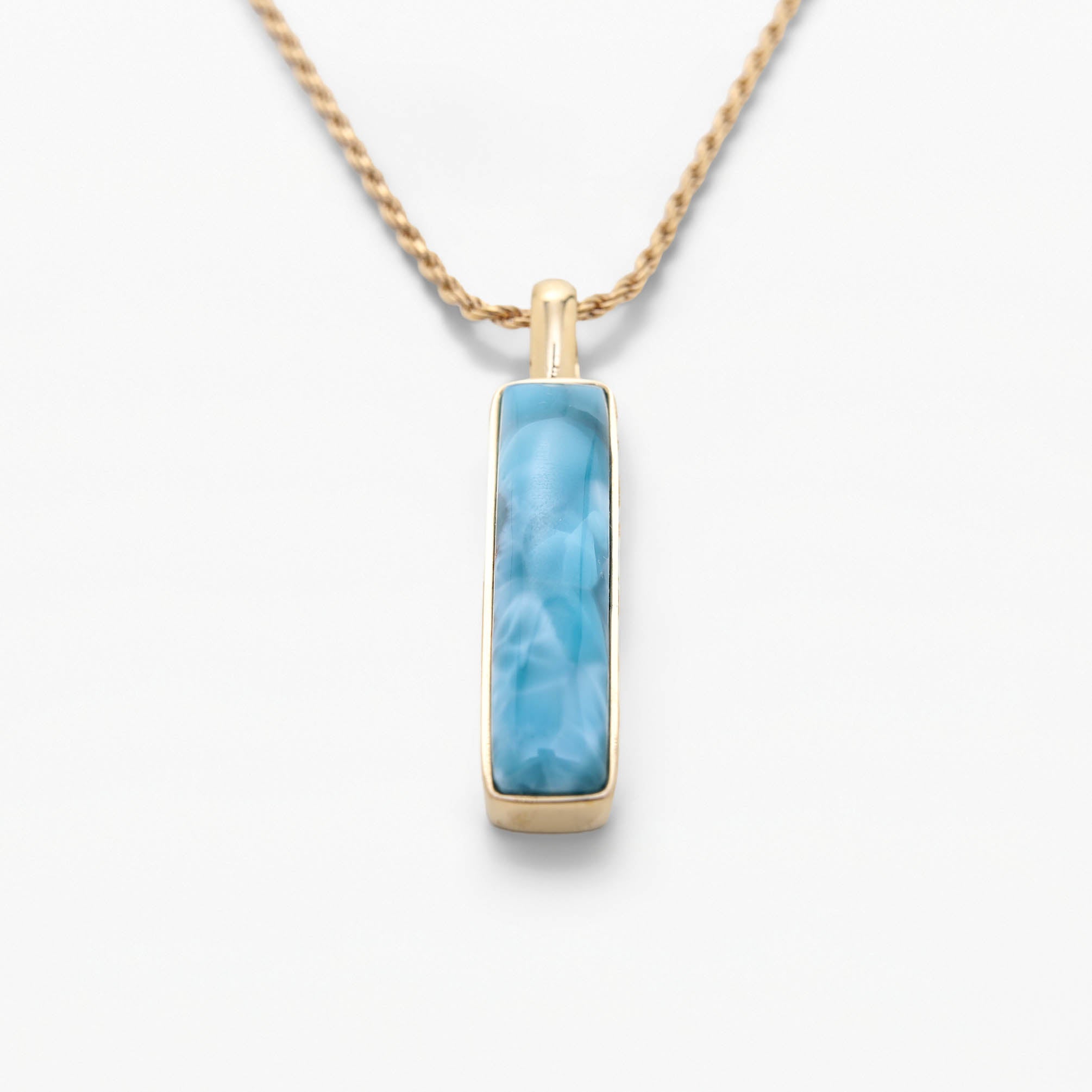 Larimar Gold Vermeil Pendant Cecilia