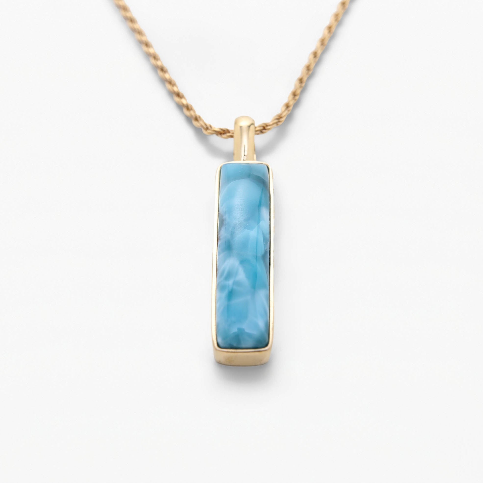 Larimar Gold Vermeil Pendant Cecilia