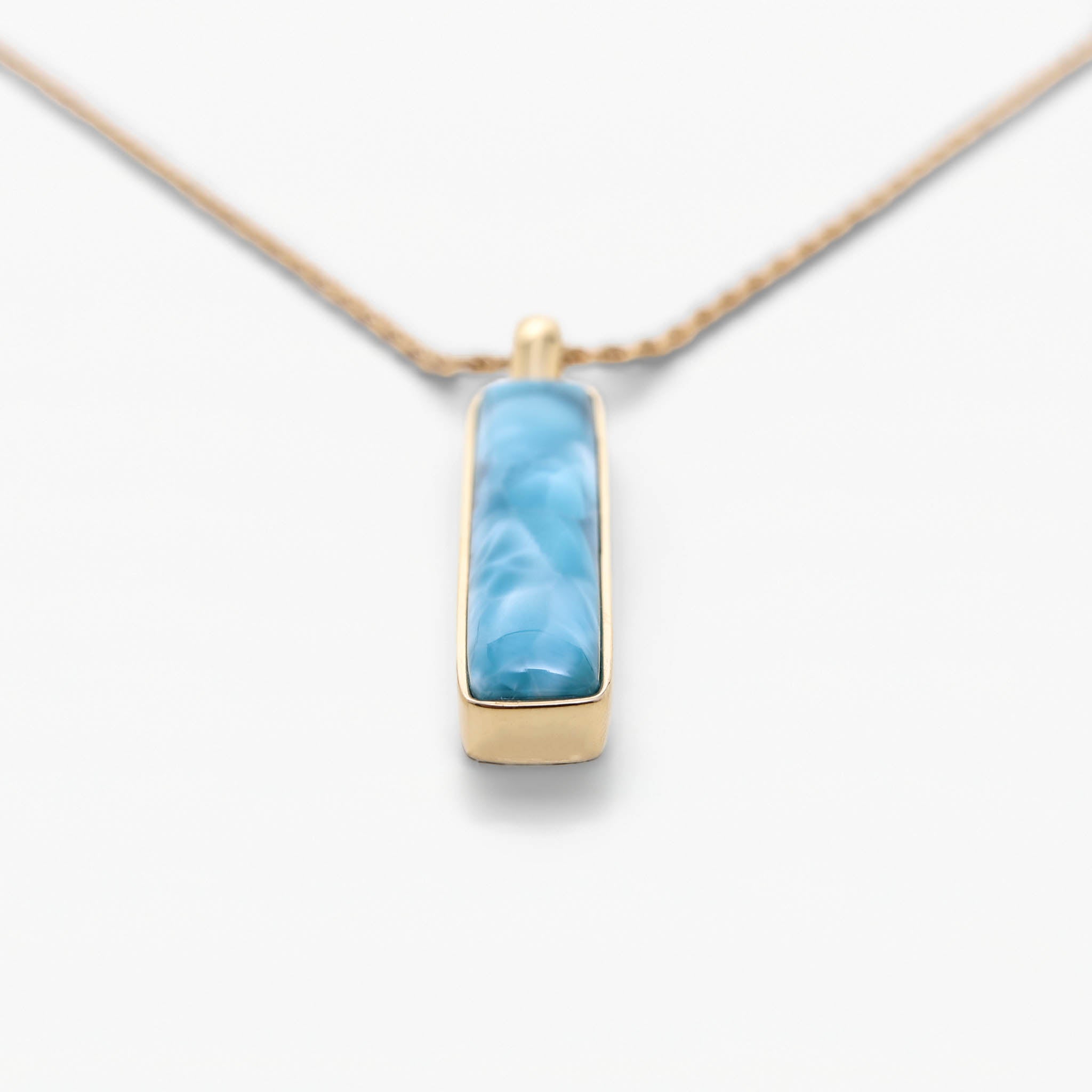 Larimar Gold Vermeil Pendant Cecilia