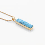 Larimar Gold Vermeil Pendant Cecilia