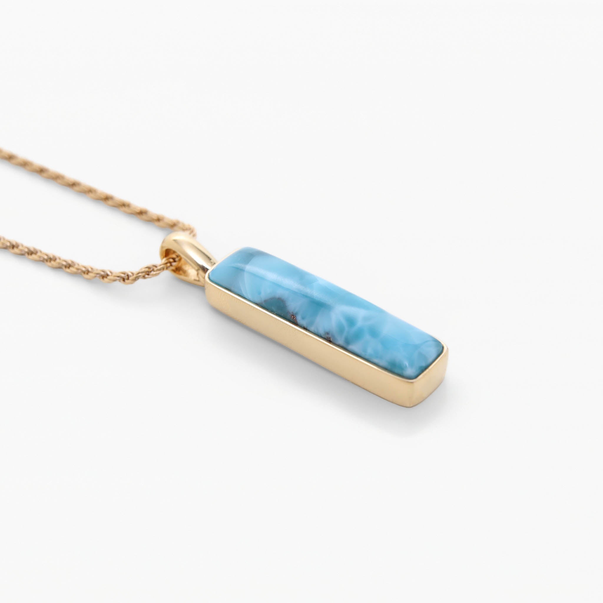 Larimar Gold Vermeil Pendant Cecilia