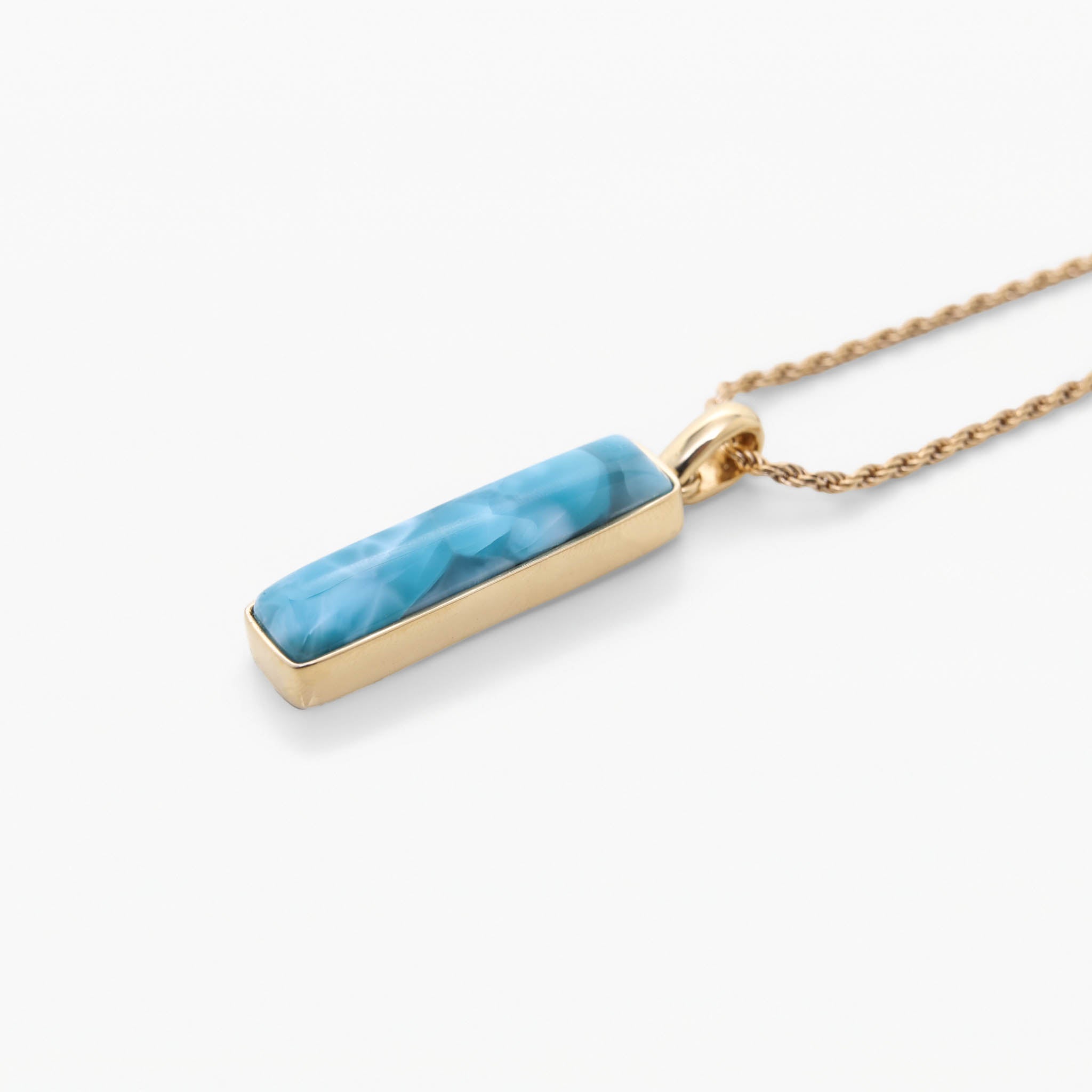 Larimar Gold Vermeil Pendant Cecilia