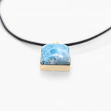 Larimar Gold Vermeil Pendant Celine