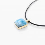 Larimar Gold Vermeil Pendant Celine