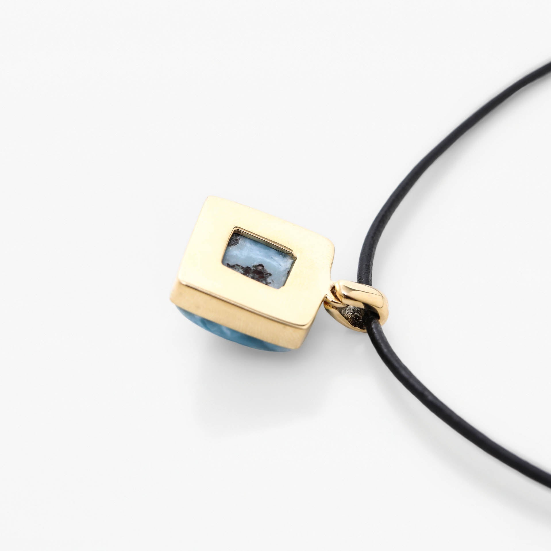 Larimar Gold Vermeil Pendant Celine