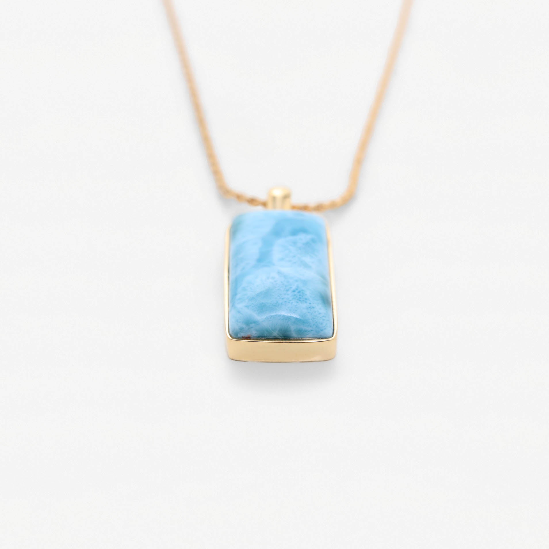 Larimar Gold Vermeil Pendant Charlotte