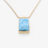 Larimar Gold Vermeil Pendant Charlotte