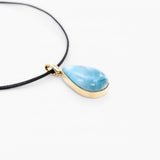 Larimar Gold Vermeil Pendant Chloe