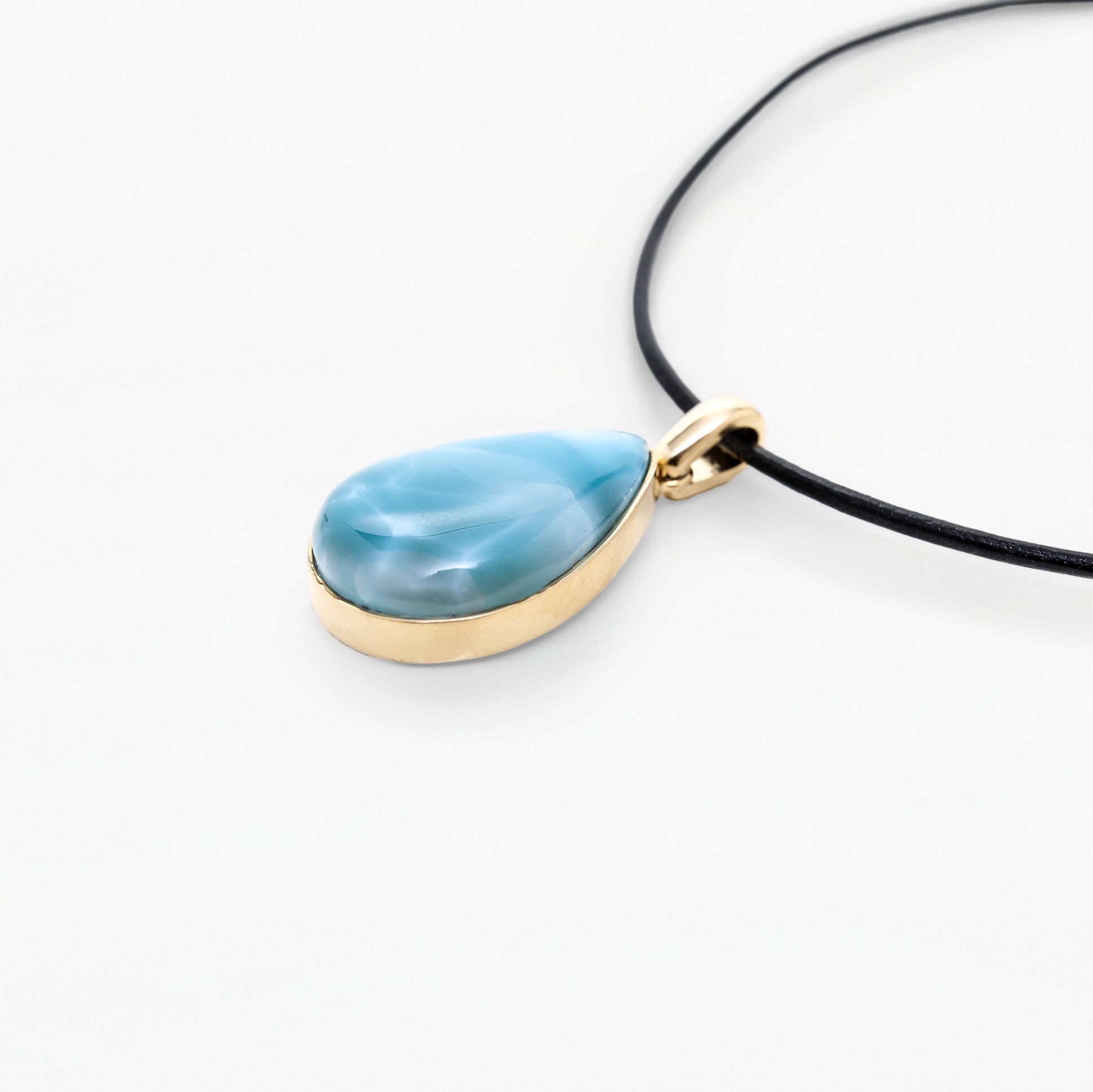 Larimar Gold Vermeil Pendant Chloe