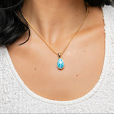 Larimar Gold Vermeil  Pendant Amelia