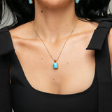 Larimar Gold Vermeil Pendant Eloise