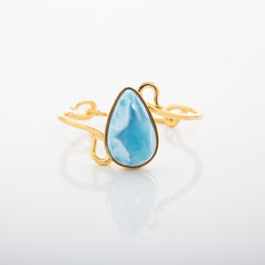 Larimar Gold Vermeil Cuff Maite