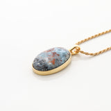 Gold Vermeil Larimar Pendant Gia