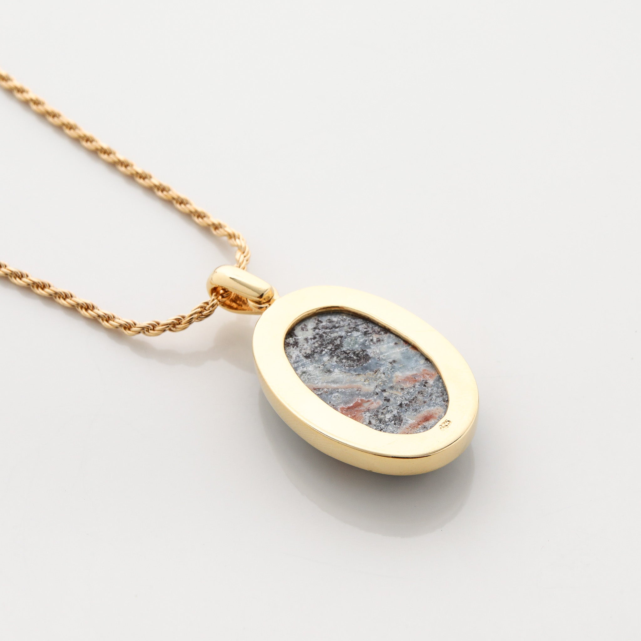 Gold Vermeil Larimar Pendant Gia