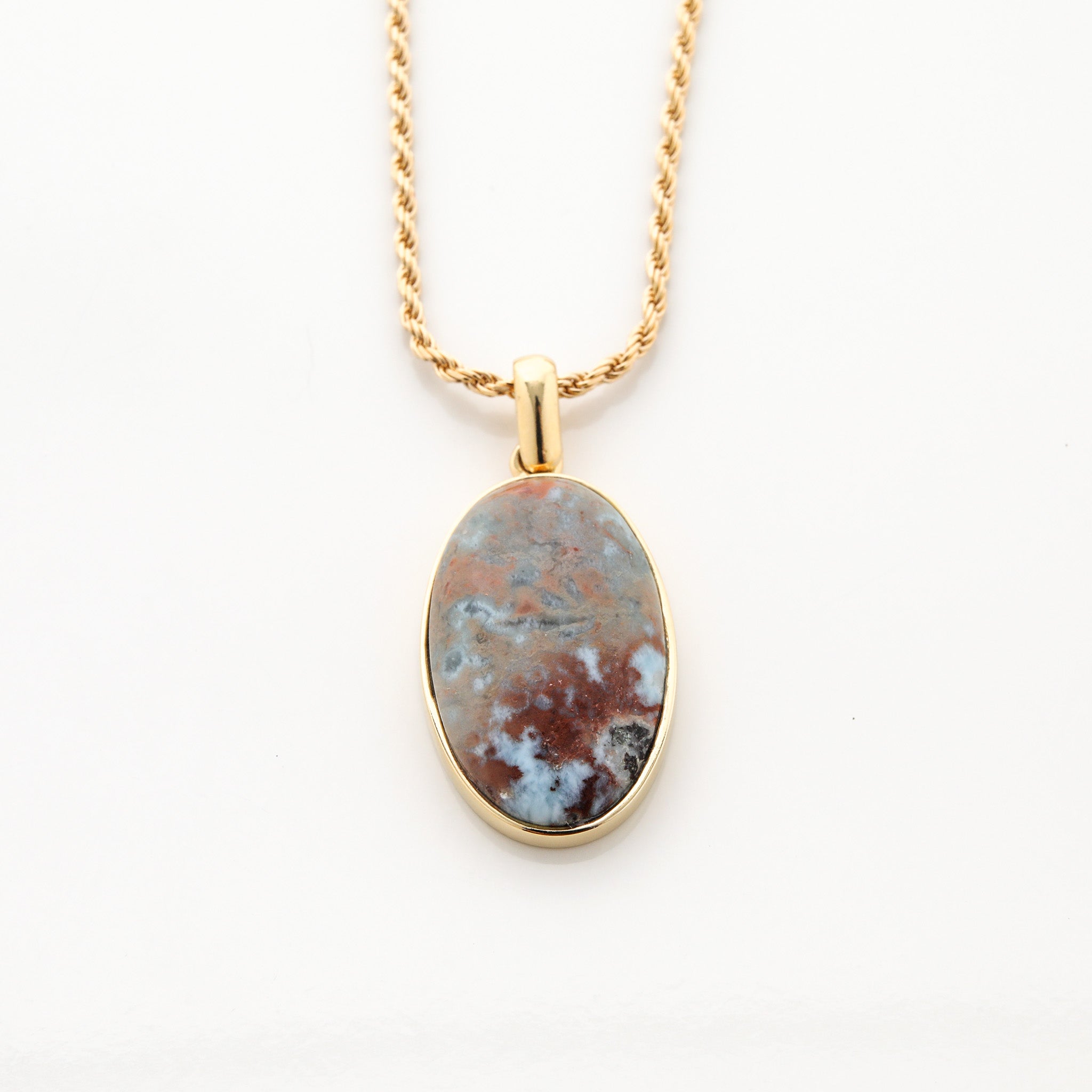 Gold Vermeil Larimar Pendant Gianna