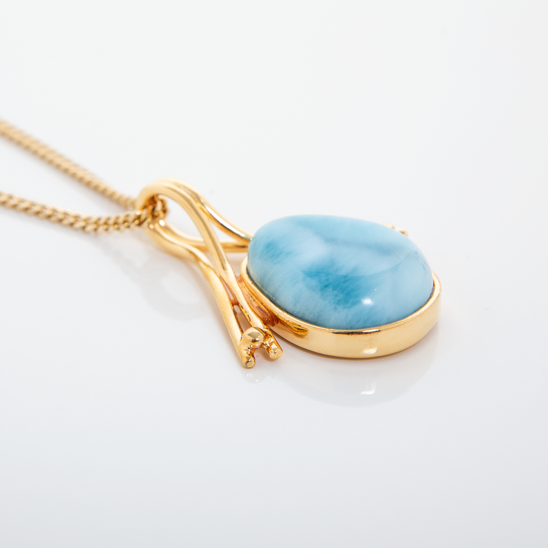 Gold Vermeil Larimar Pendant Marina