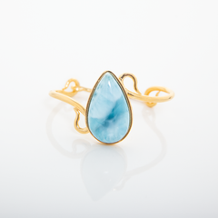 Larimar Gold Vermeil Bangle Iris Media 1 of 4