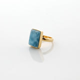 Gold Vermeil Larimar Ring Myrl