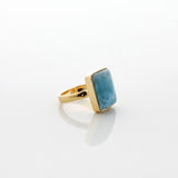 Gold Vermeil Larimar Ring Myrl