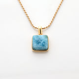 Gold Vermeil Larimar Pendant Skylar