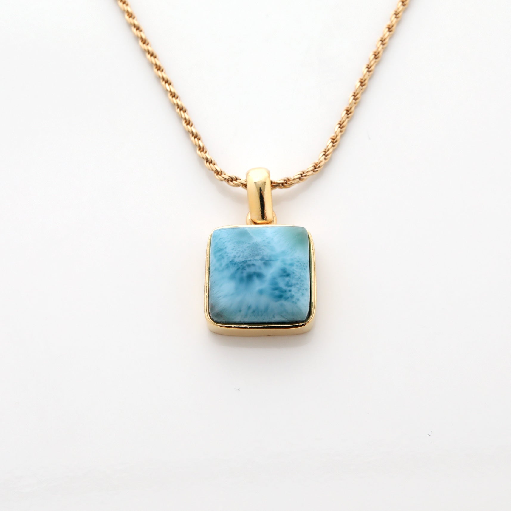Gold Vermeil Larimar Pendant Skylar