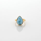 Gold Vermeil Larimar Ring Greta