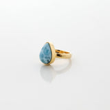 Gold Vermeil Larimar Ring Greta