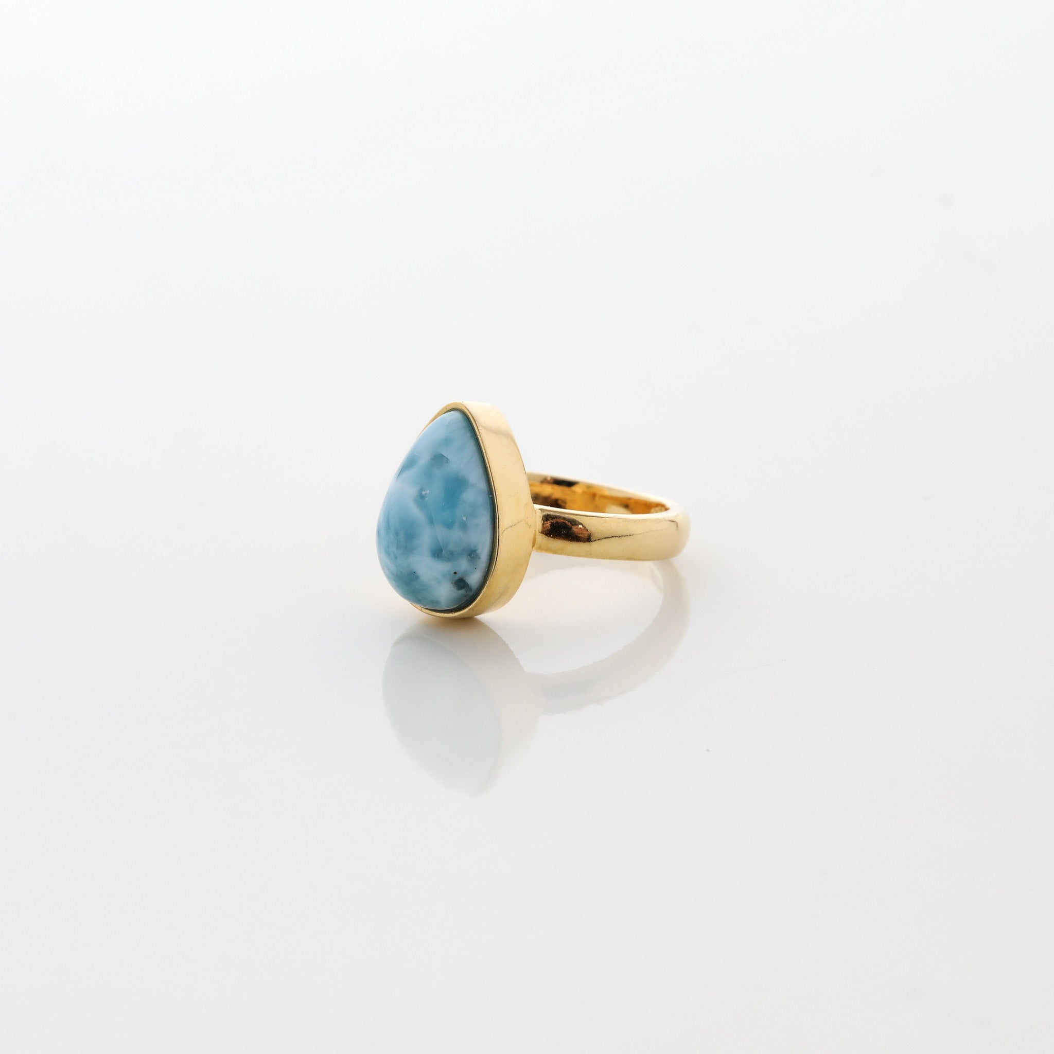 Gold Vermeil Larimar Ring Greta