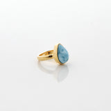 Gold Vermeil Larimar Ring Greta