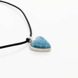 Heart Larimar Blue Pendant
