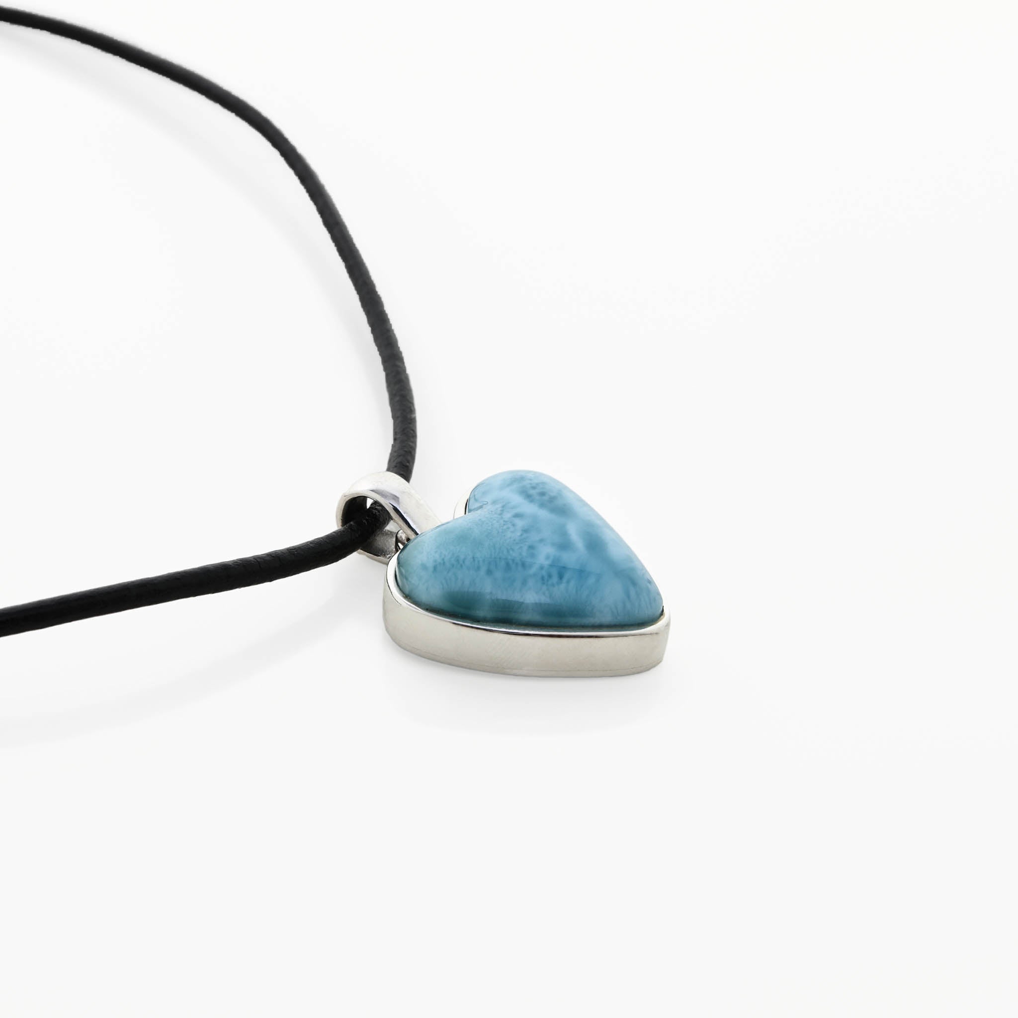Heart Larimar Blue Pendant