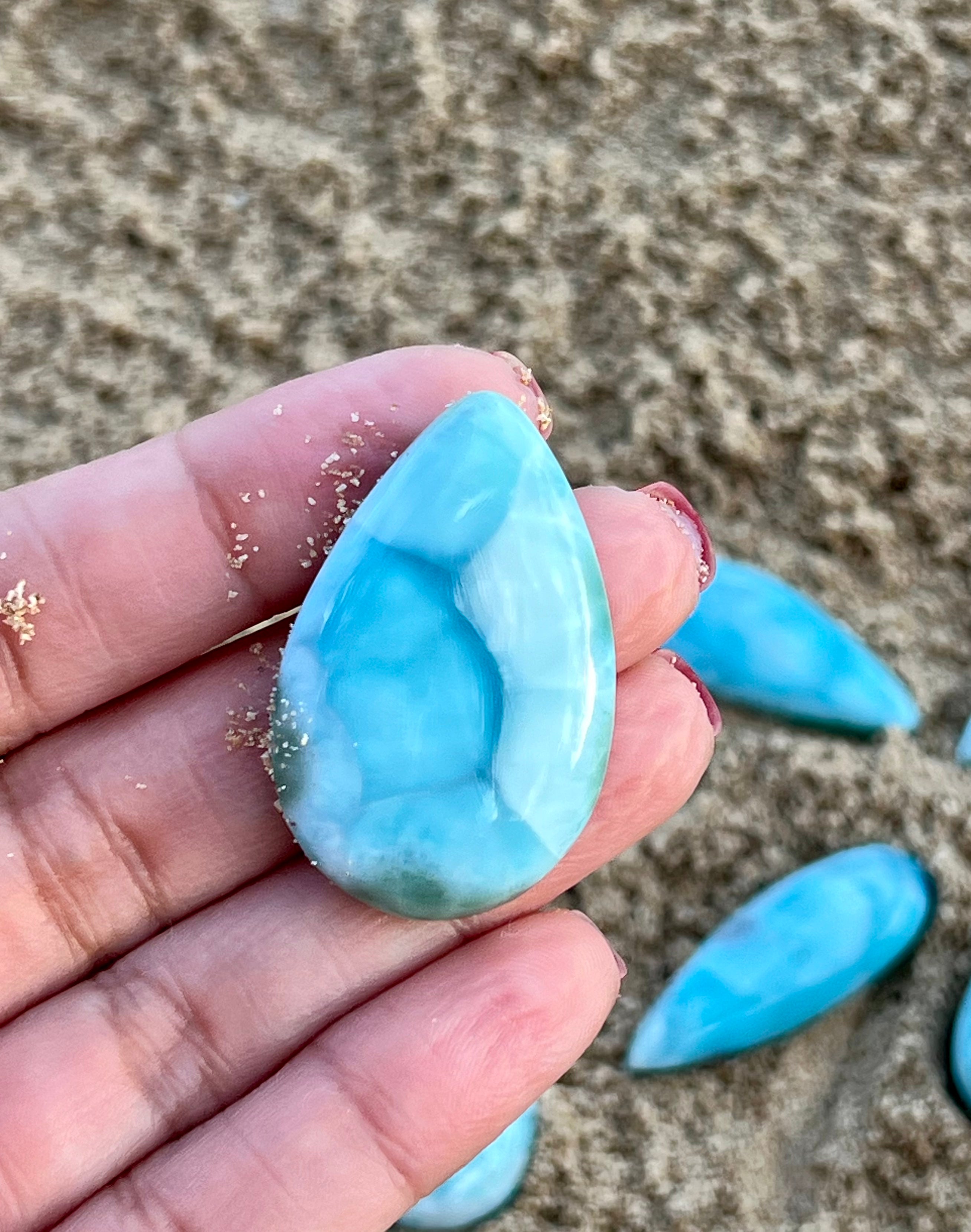 Blue Larimar rock from the Dominican Republic
