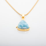 Larimar Gold Pendant Munir by The Larimar Shop