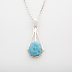 Real Larimar Jewelry Pendant Nelcy