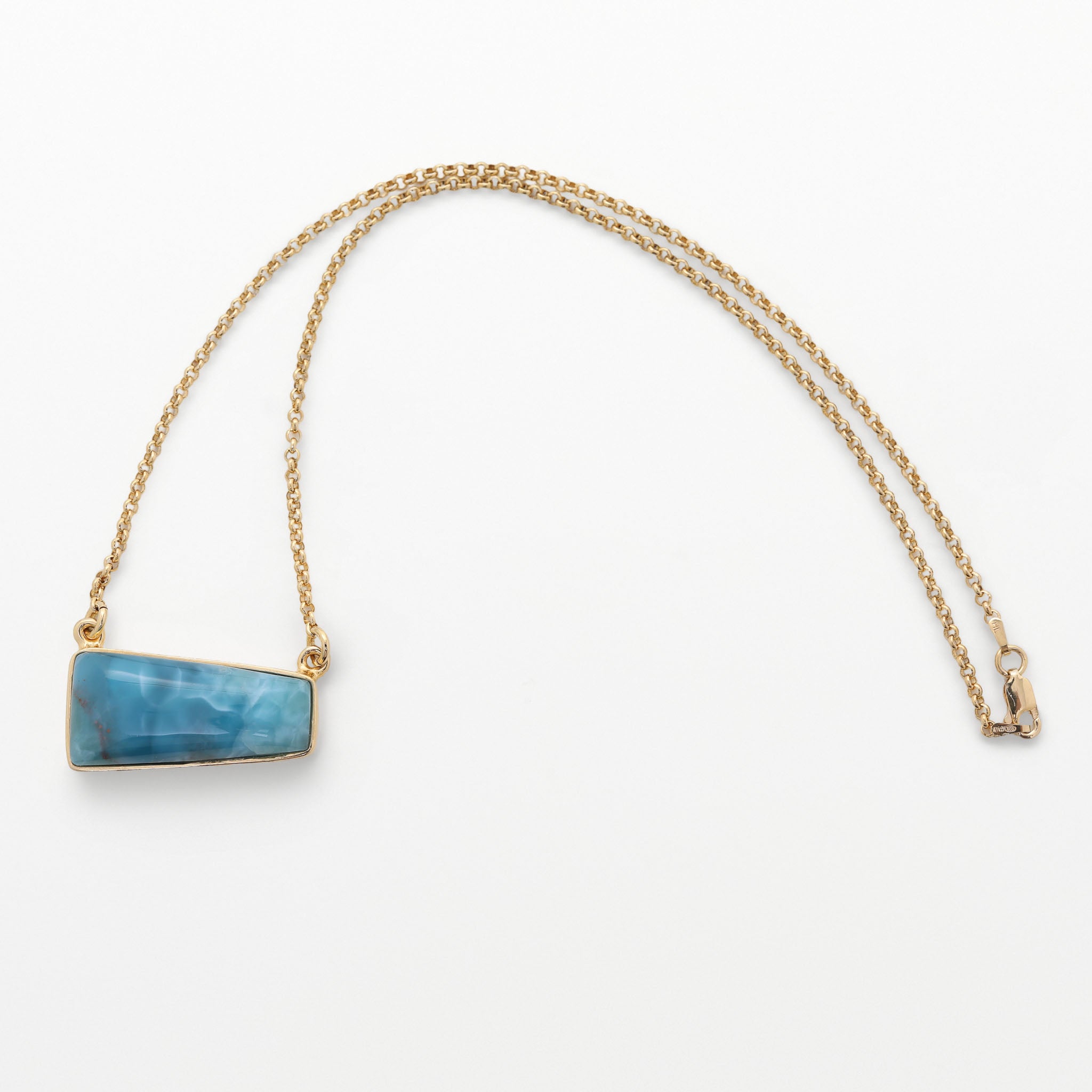 Gold Vermeil Larimar Necklace Isla