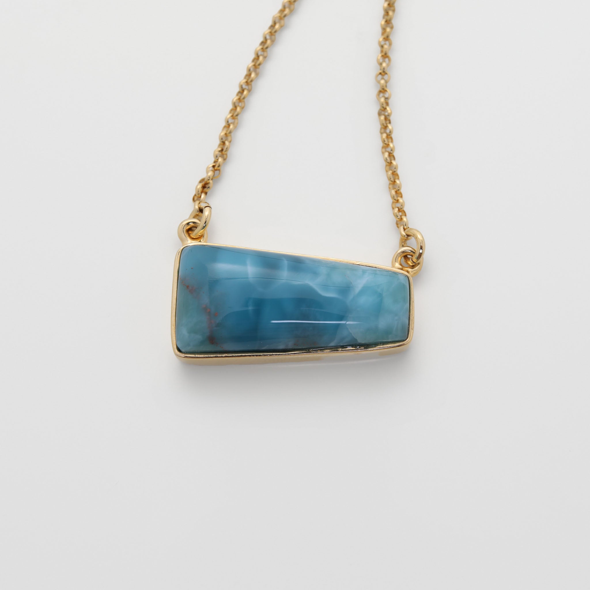 Gold Vermeil Larimar Necklace Isla