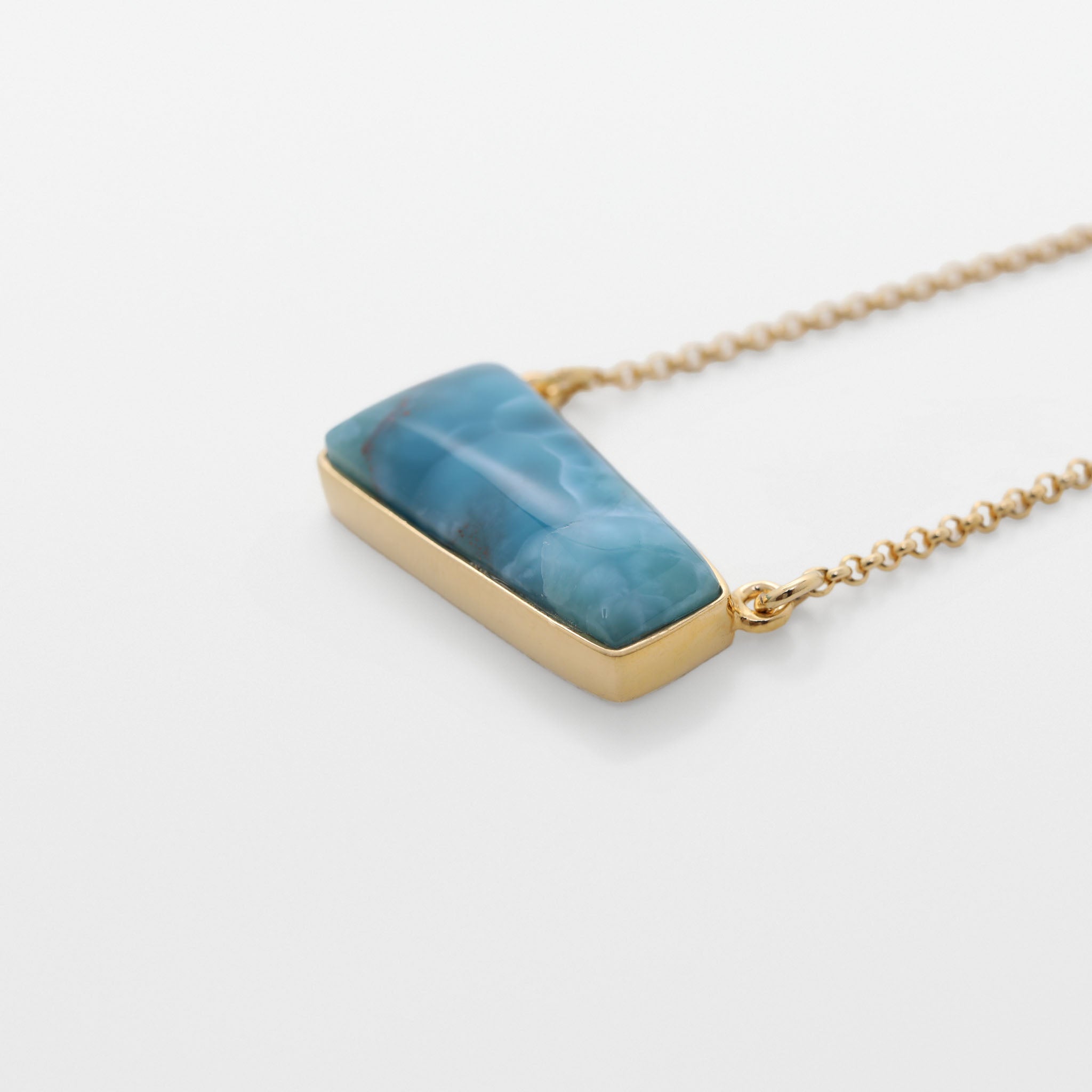 Gold Vermeil Larimar Necklace Isla