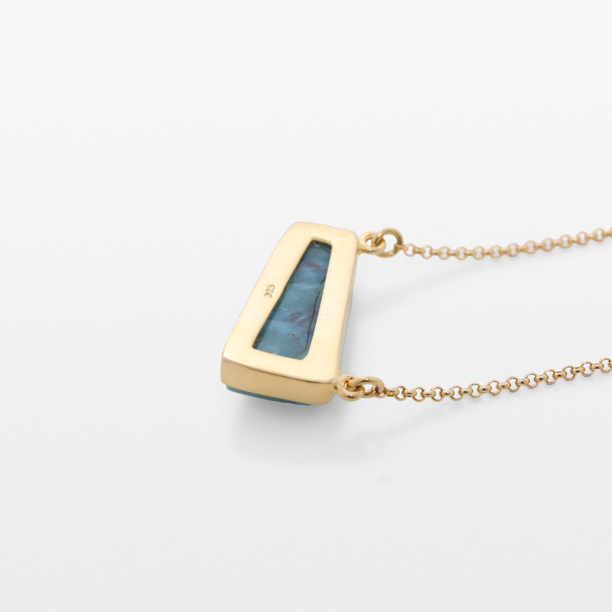 Gold Vermeil Larimar Necklace Isla