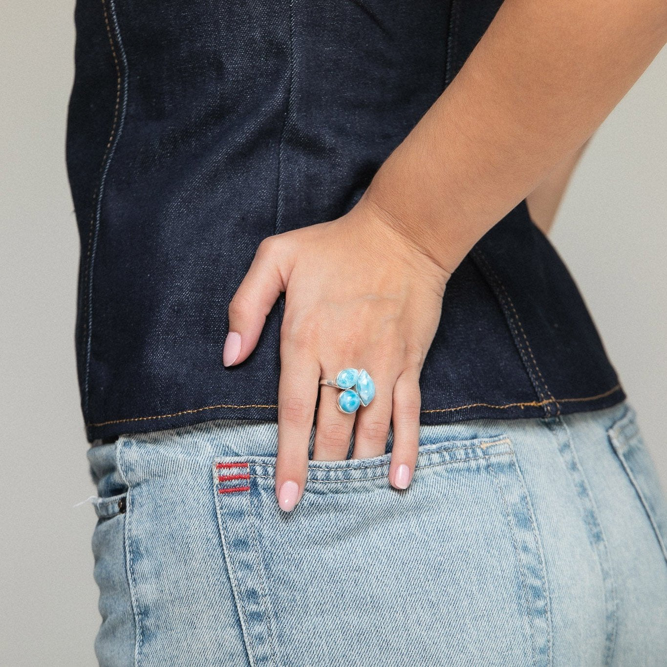 Larimar Multistone Ring Aurelia