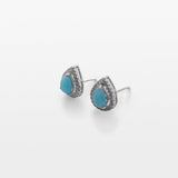 Larimar & Cubic Zirconia Earrings Whish
