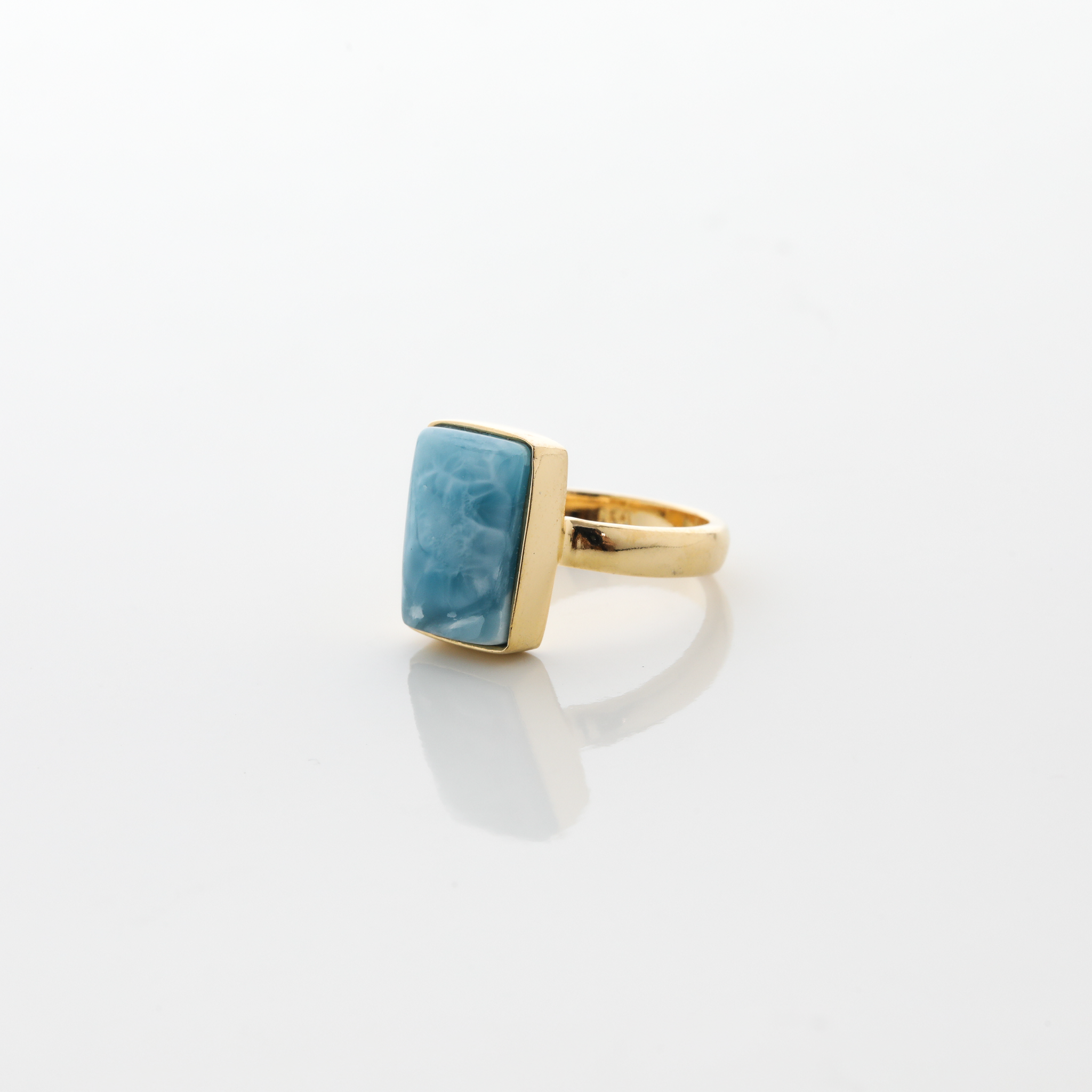 Gold Vermeil Larimar Ring Reid