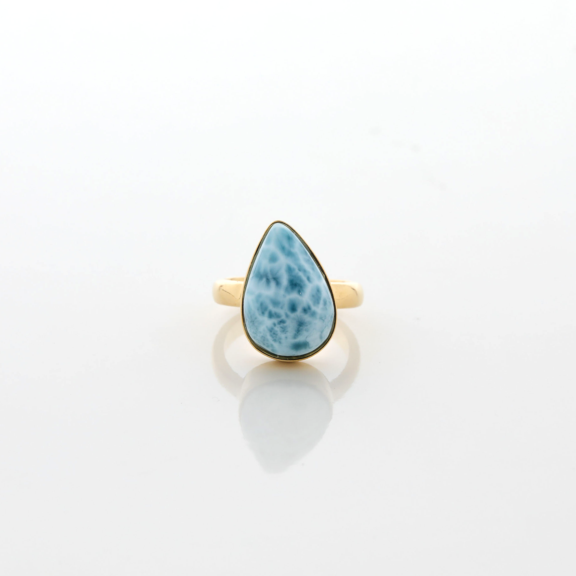 Gold Vermeil Larimar Ring Samara