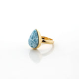 Gold Vermeil Larimar Ring Samara