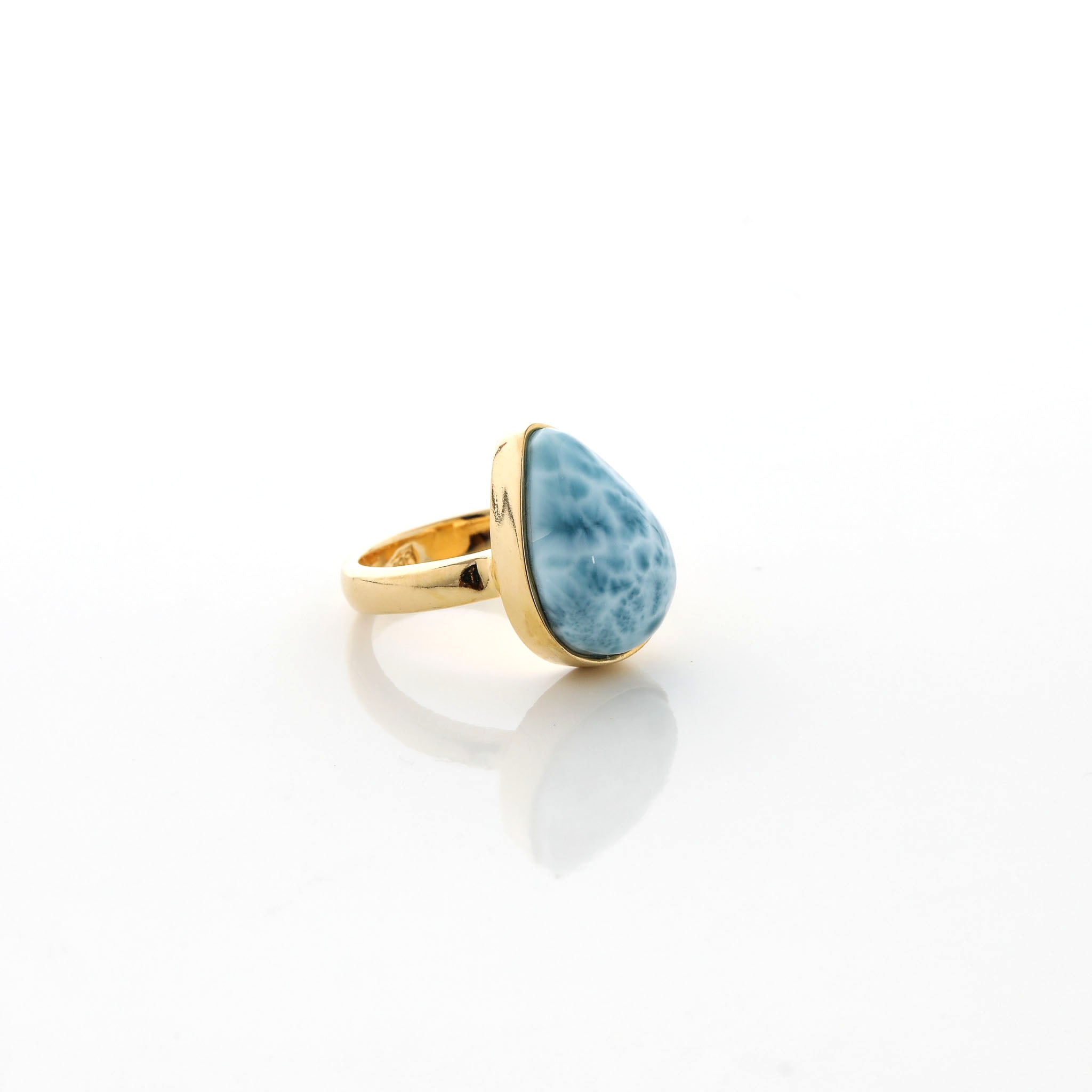 Gold Vermeil Larimar Ring Samara