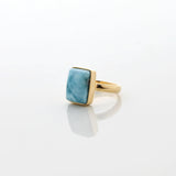 Gold Vermeil Larimar Ring Sienna