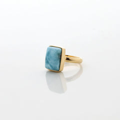 Gold Vermeil Larimar Ring Sienna