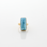 Resse Larimar Ring Gold Vermeil